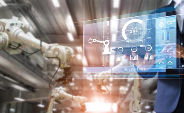 Selective focus young man handshake with someone at office