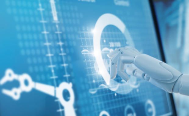 Selective focus young man handshake with someone at office