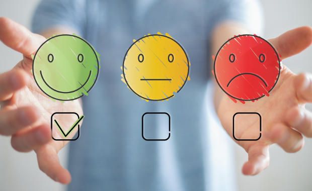 Selective focus young man handshake with someone at office